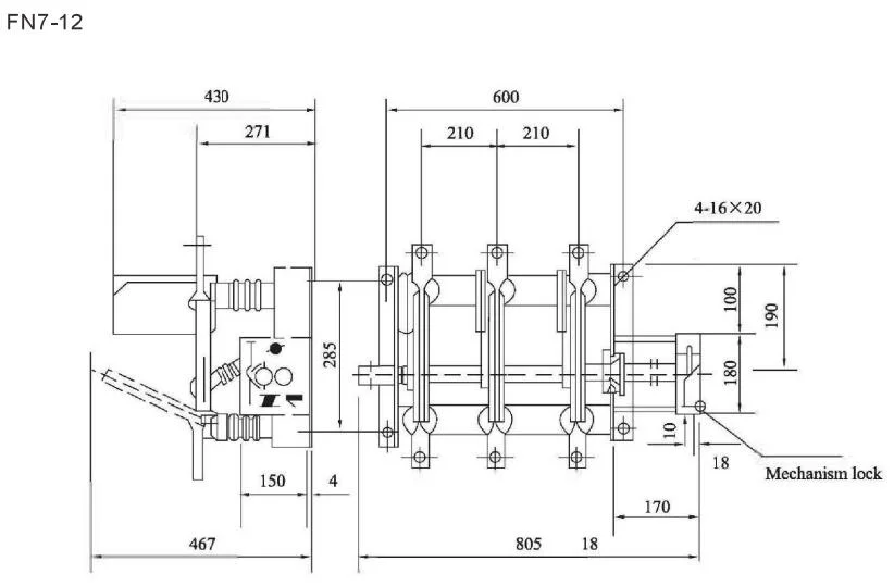 Indoor High Voltage Air Insulated Fuse Switch Disconnectors